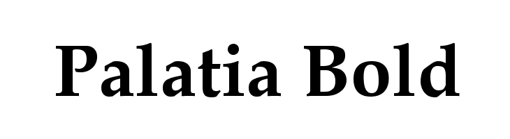 Palatia Bold Font
