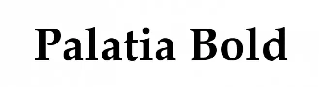Palatia Bold  font caratteri gratis
