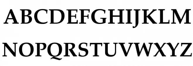Palatia Bold Schriftart Groß
