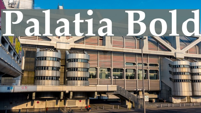 Palatia Bold Font examples