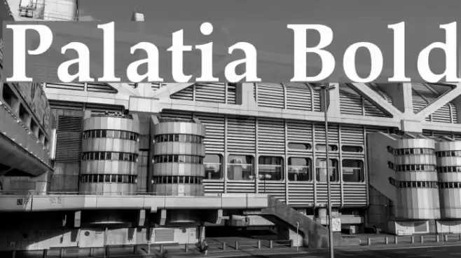 Palatia Bold Font examples