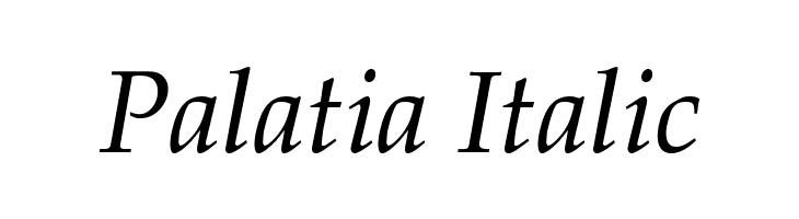 Palatia Italic Font