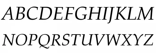 Palatia Italic Fonte MAIÚSCULAS