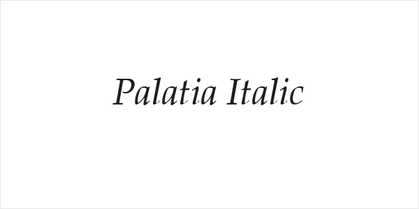 Palatia Italic Logo