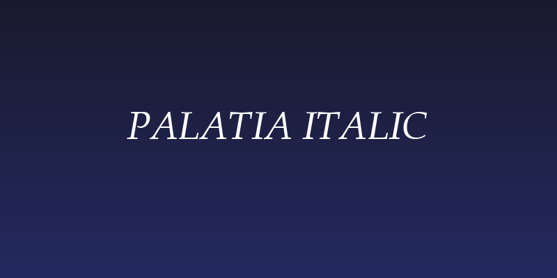 Palatia Italic Social Header