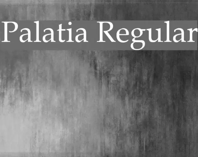 Palatia Regular  examples
