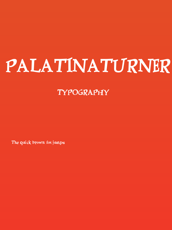 PalatinaTurner Bold Poster