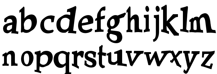 PalatinaTurner Bold Font LOWERCASE