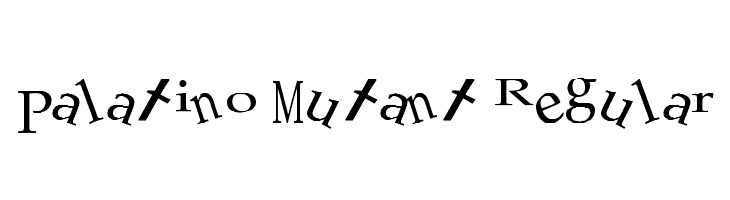 Palatino Mutant Regular Font