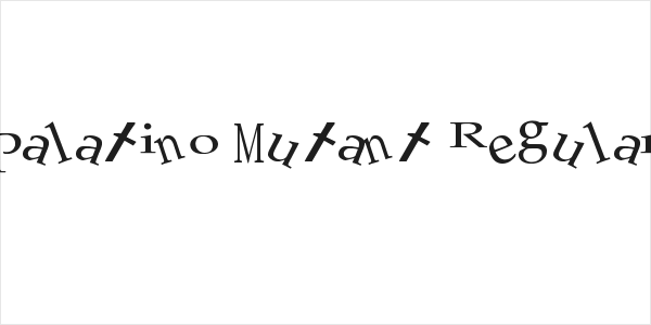 Palatino Mutant Regular Logo