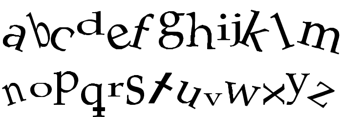 Palatino Mutant Regular Font LOWERCASE