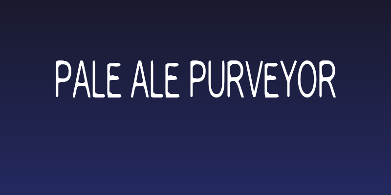 Pale Ale Purveyor Social Header