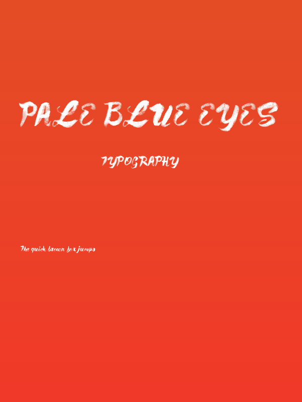 Pale Blue Eyes Poster