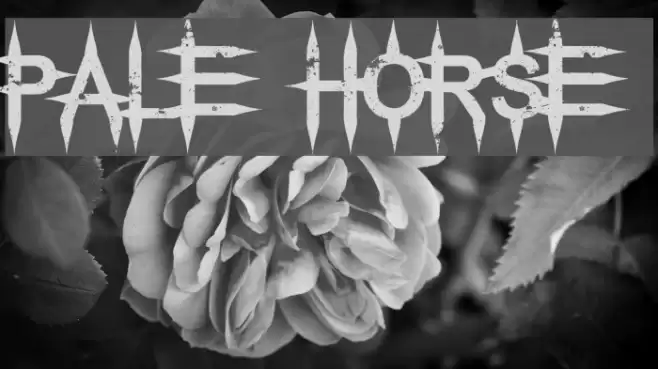 Pale Horse Font examples