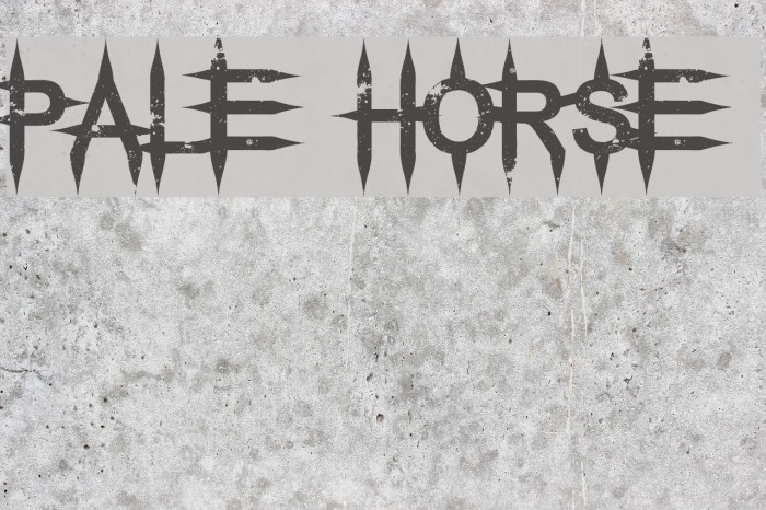 Pale Horse Font examples