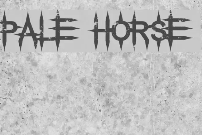 Pale Horse Font examples