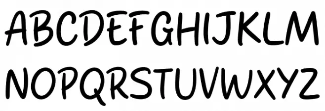 Pale Stylish Schriftart Groß