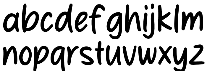 Pale Stylish Font LOWERCASE