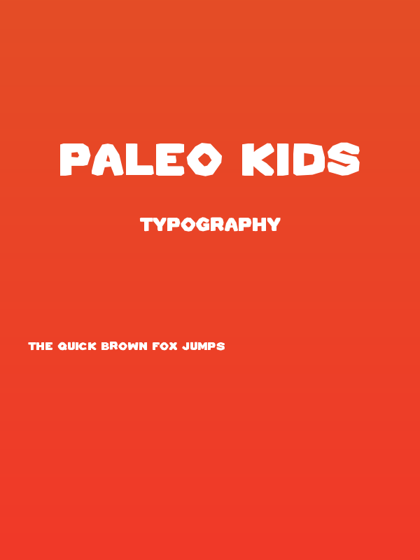 Paleo Kids Poster