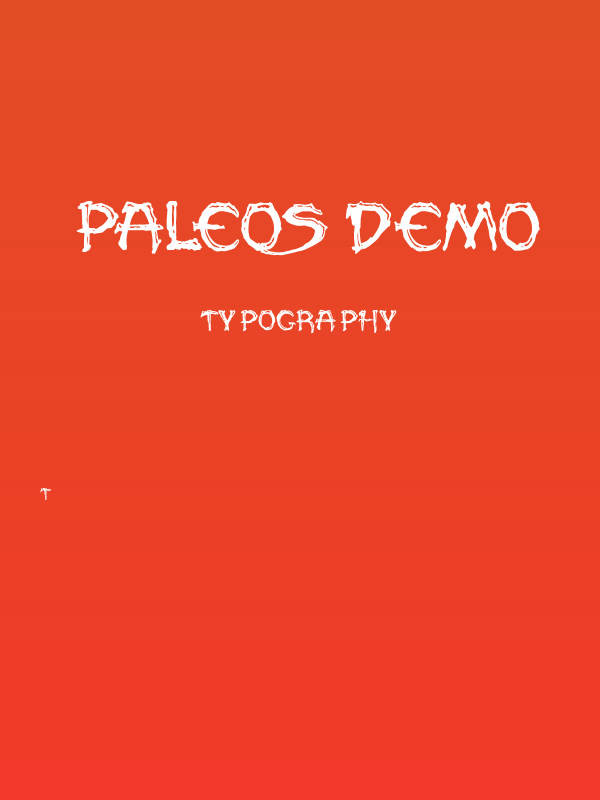 Paleos Demo Poster