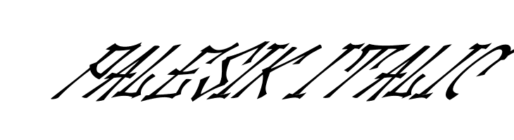Palesik Italic  नि: शुल्क फ़ॉन्ट्स डाउनलोड