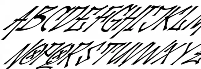 Palesik Italic Шрифта ВЕРХНИЙ