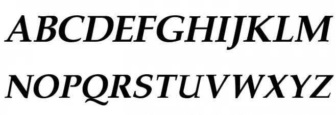 Pali Bold Italic 字体 大写