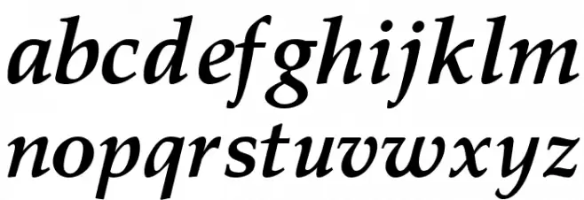 Pali Bold Italic Polices MINUSCULES