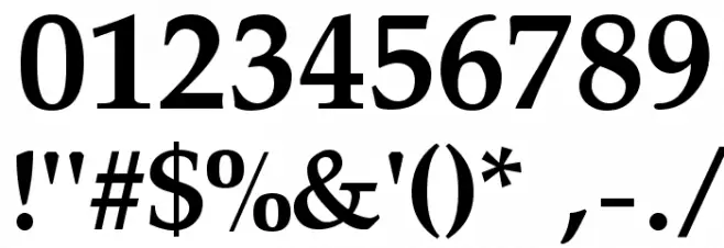 Pali Bold Font OTHER CHARS