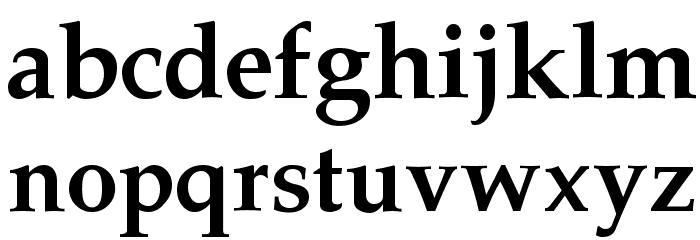 Pali Bold Font LOWERCASE