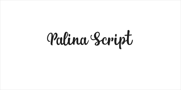 Palina Script Logo