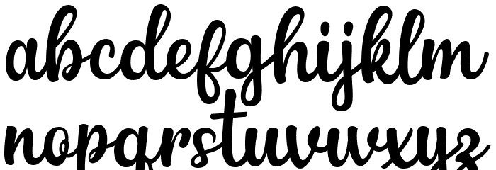 Palina Script Font LOWERCASE