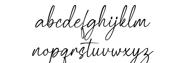 Palisade Font LOWERCASE