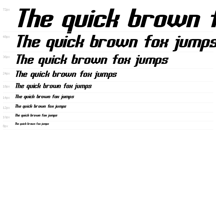 Palisoc Extended Italic Waterfall