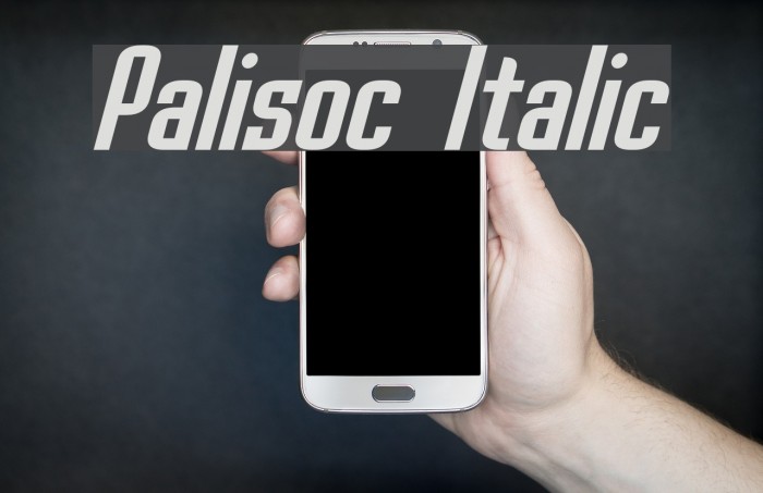 Palisoc Italic Font examples