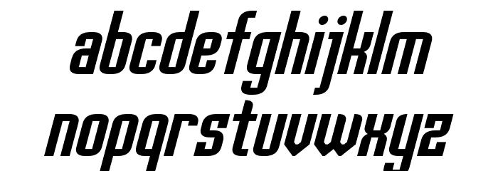 Palisoc Italic Font LOWERCASE