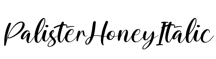Palister Honey Italic  Fuentes Gratis Descargar