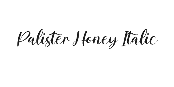 Palister Honey Italic Logo