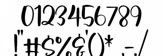 Palister Honey Font OTHER CHARS