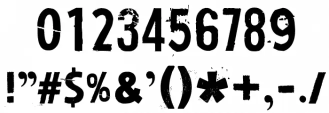 Paljain jaloin Font OTHER CHARS