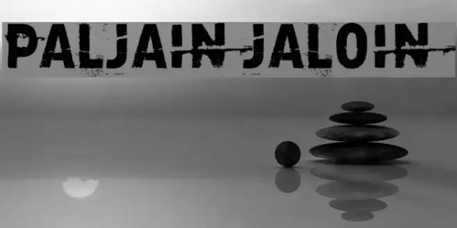 Paljain jaloin Font examples