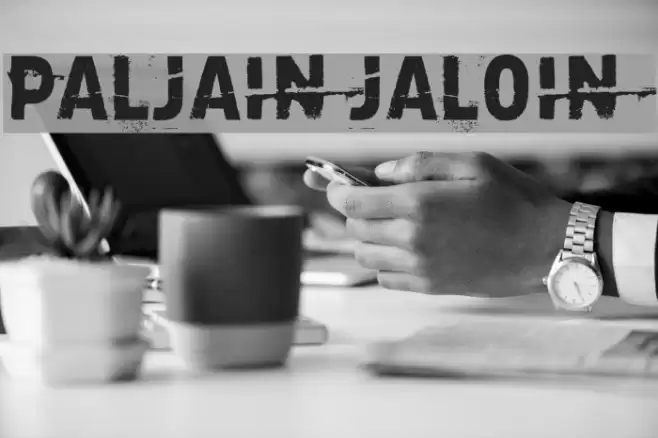 Paljain jaloin Font examples