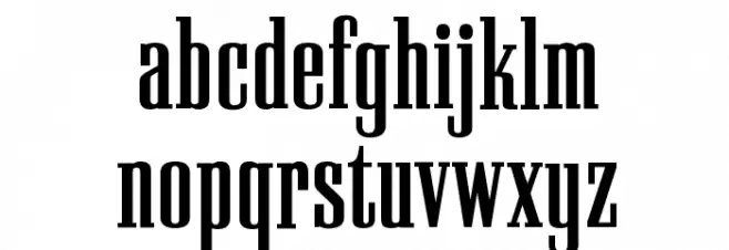 PallMallBold Font LOWERCASE