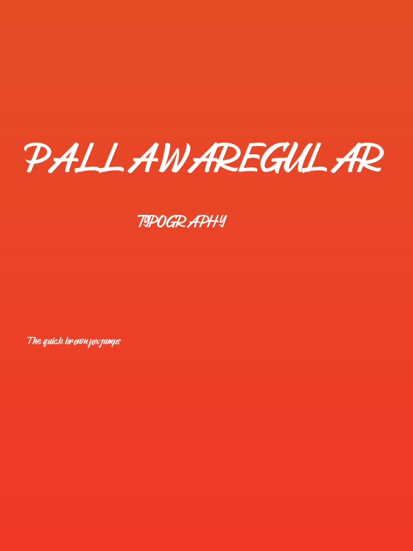 PallawaRegular Poster