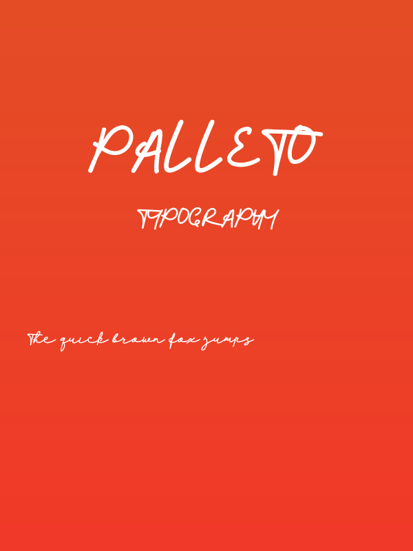 Palleto Poster