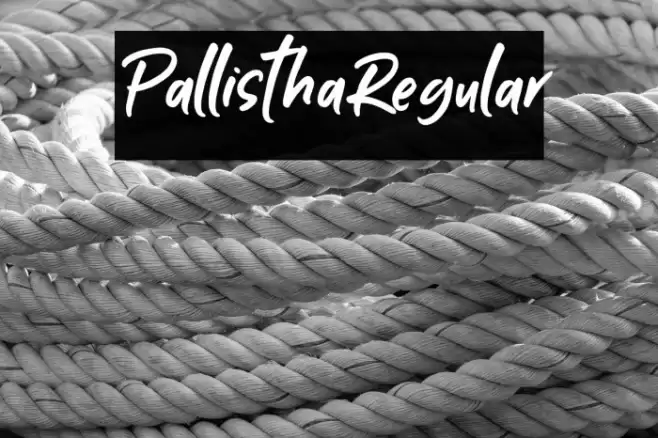 PallisthaRegular Font examples