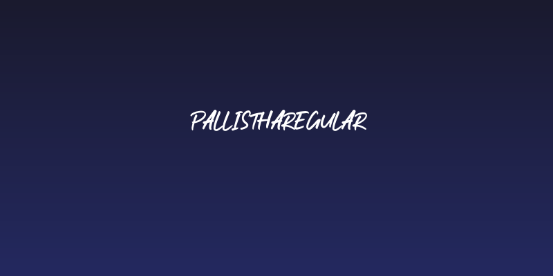 PallisthaRegular Social Header