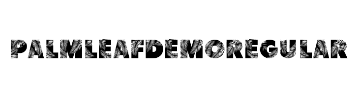 Palm Leaf Demo Regular  font caratteri gratis
