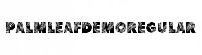 Palm Leaf Demo Regular  Frei Schriftart Herunterladen
