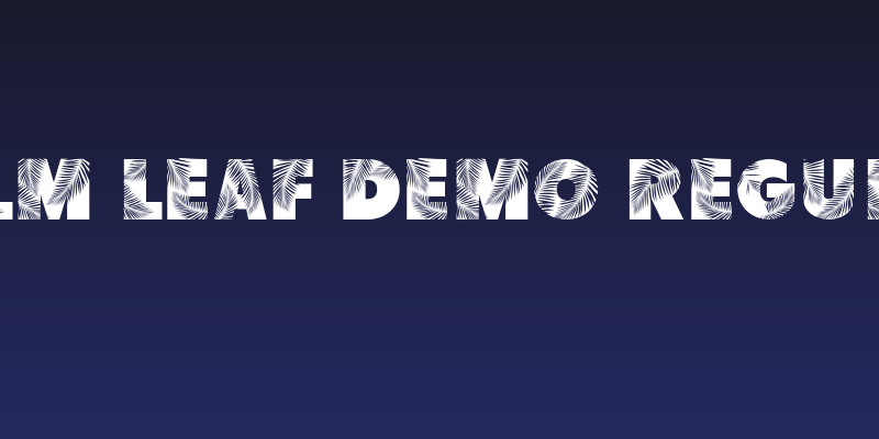Palm Leaf Demo Regular Social Header